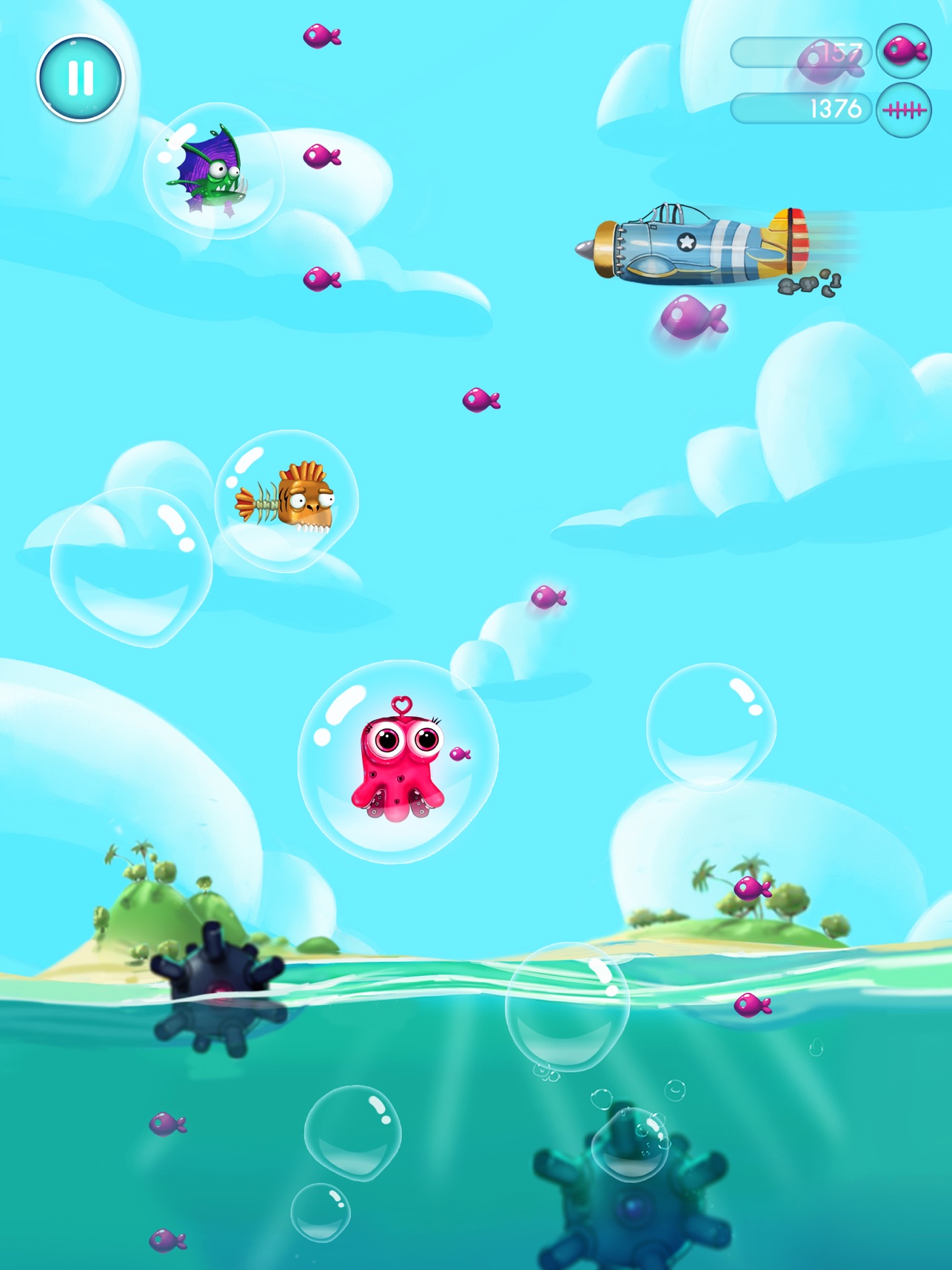 Jelly Fish Buble screenshot 1
